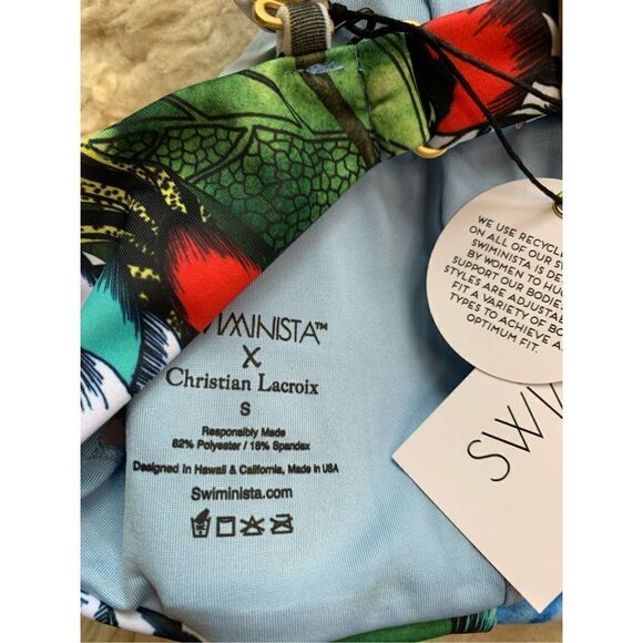 Swiminista x Christian Lacroix Play Top in Jardin Exo’Chic Print Size S‎ - Picture 8 of 11